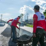 Colocadas 83 toneladas de asfalto en diferentes tramos de Guacara